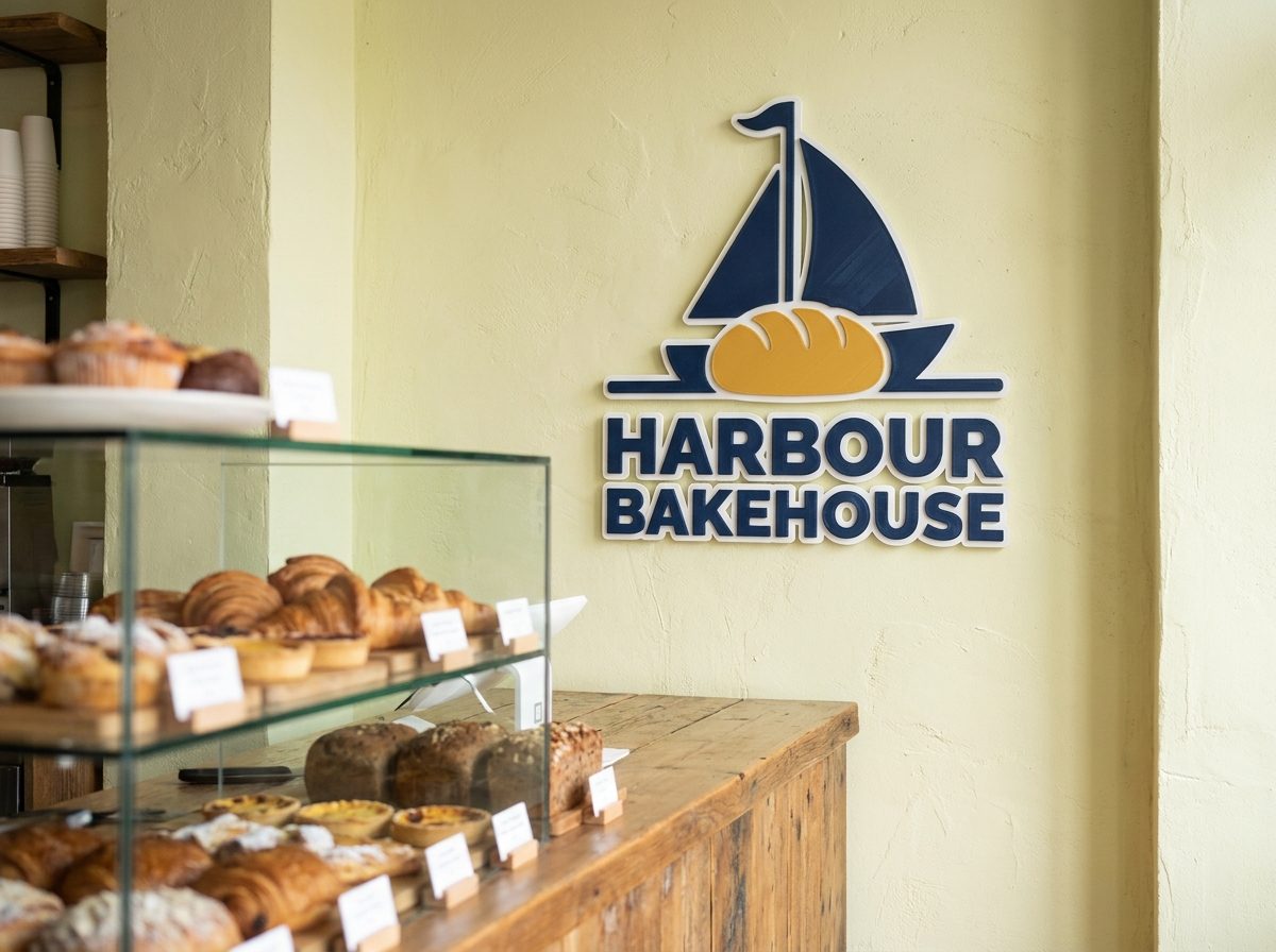 Multicolour logo sign