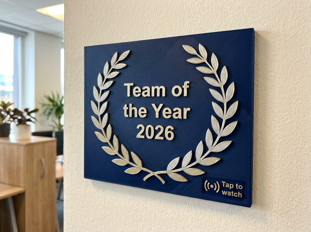 NFC recognition plaque